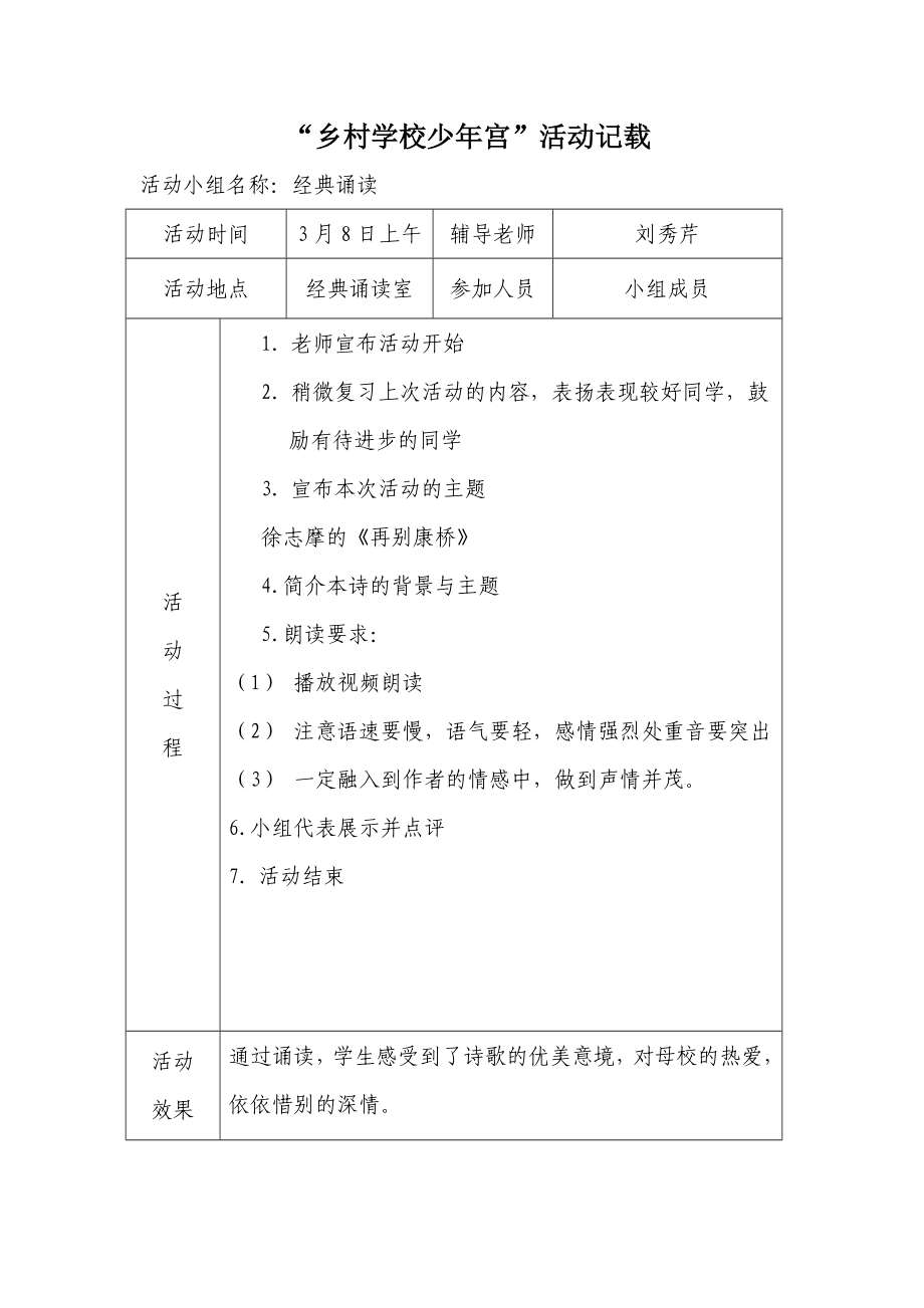 乡村少宫经典诵读活动记录.doc_第2页