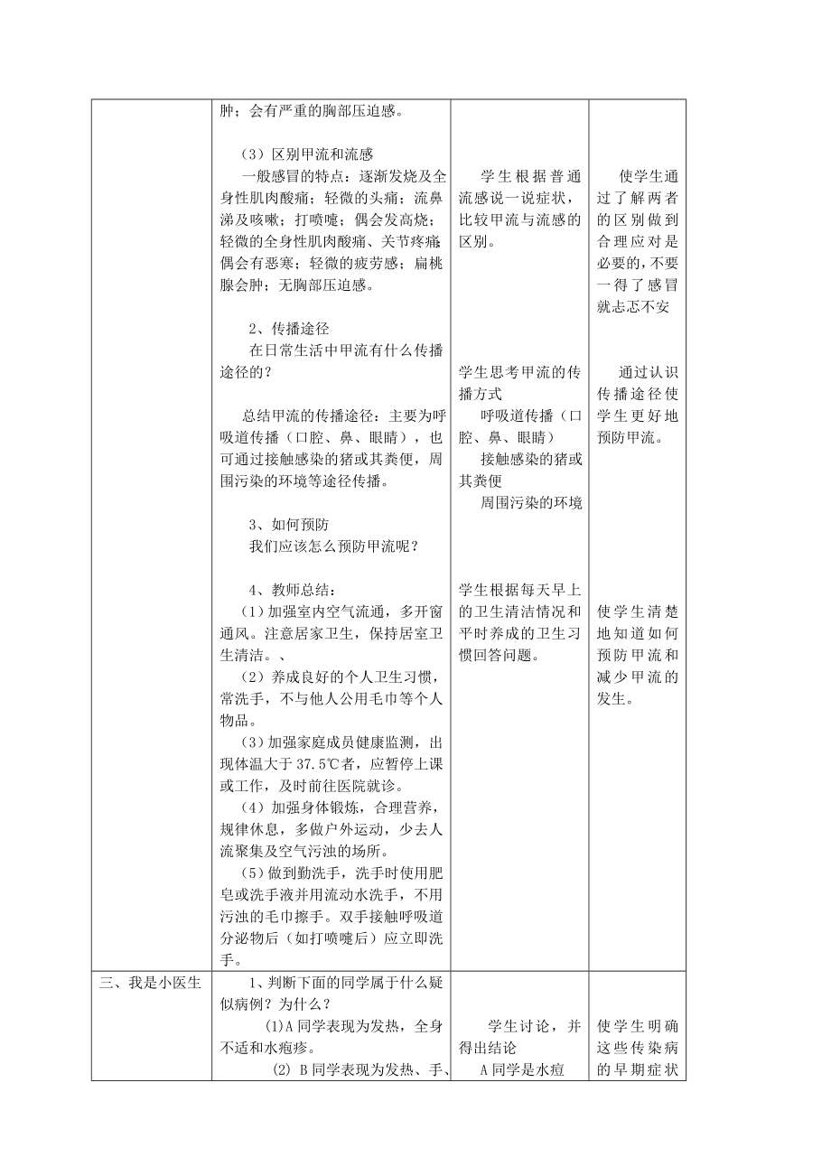 小学体育健康《认识与预防甲流》教学案例.doc_第2页