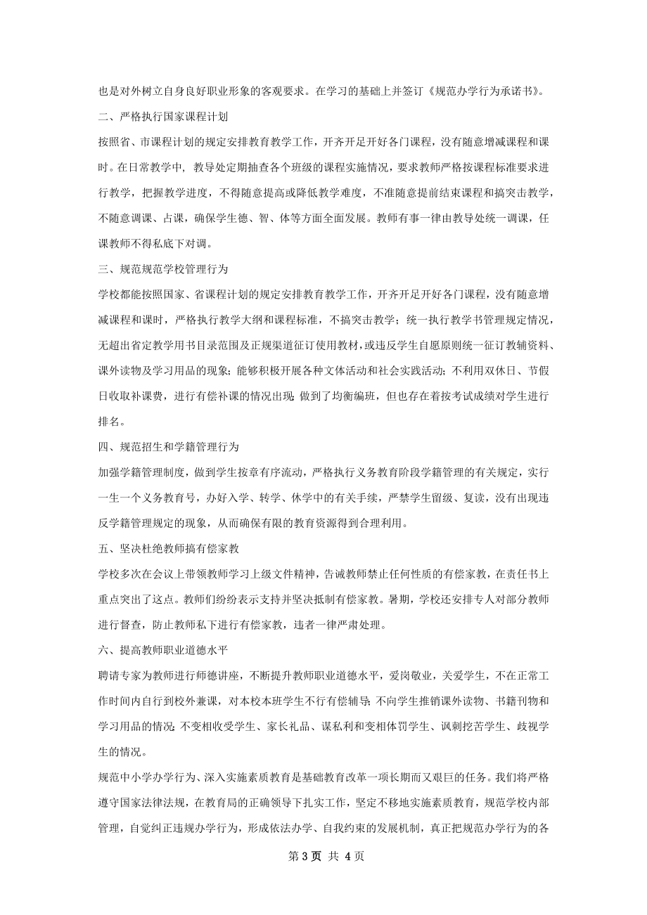 规范办学行为工作总结范本如何写.docx_第3页