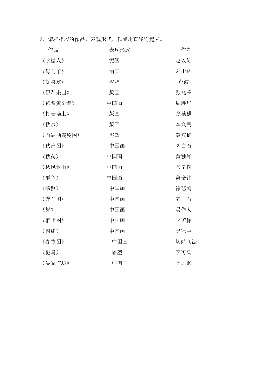 浙美版五级上册美术试卷.doc_第3页