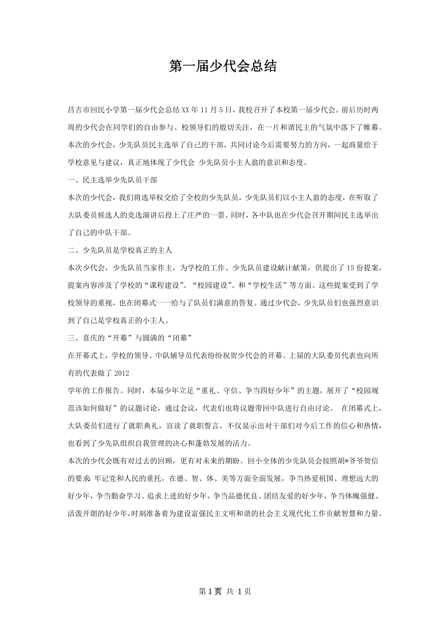 第一届少代会总结.docx_第1页