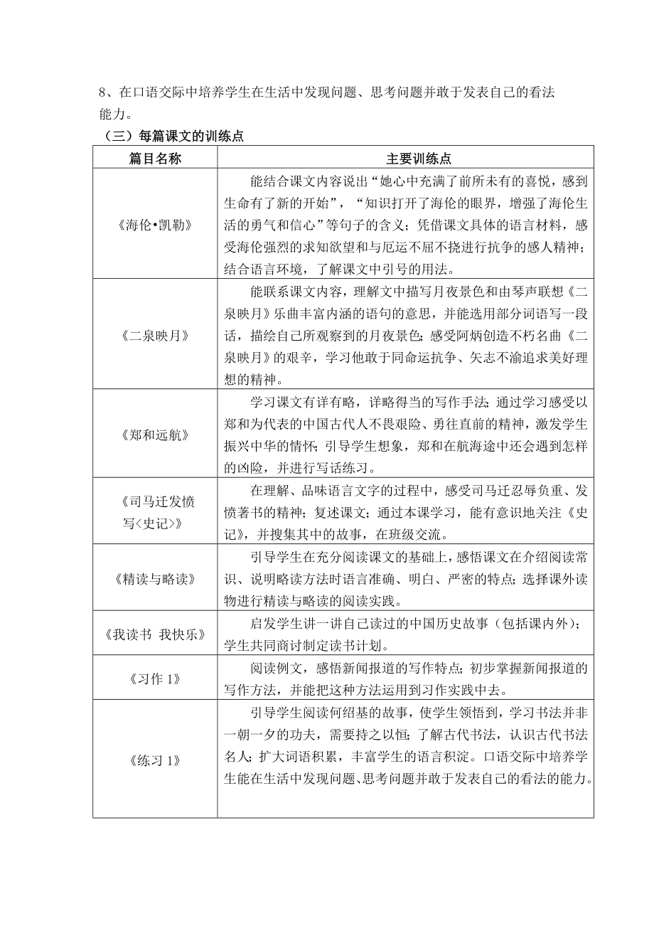 苏教版国标本小学语文五级下册(第三单元)教材分析.doc_第2页