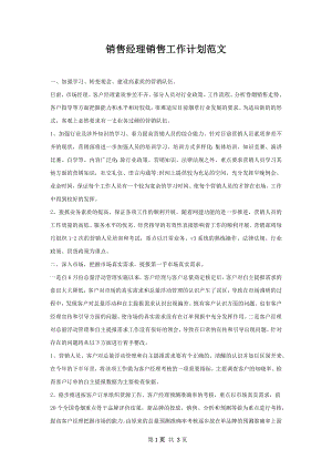 销售经理销售工作计划范文.docx