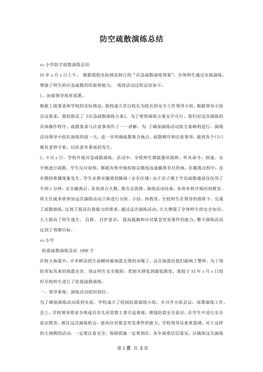 防空疏散演练总结.docx_第1页