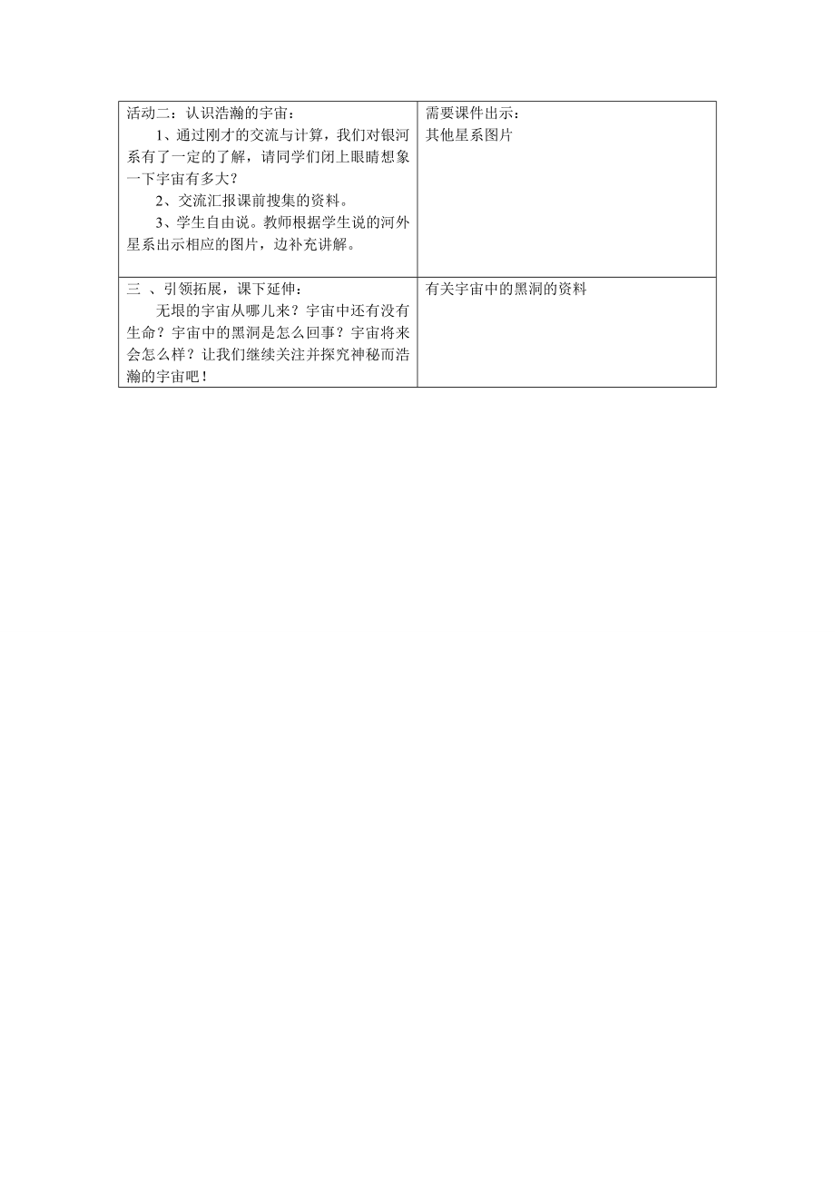 青岛版小学科学《神秘星空》教学设计.doc_第3页