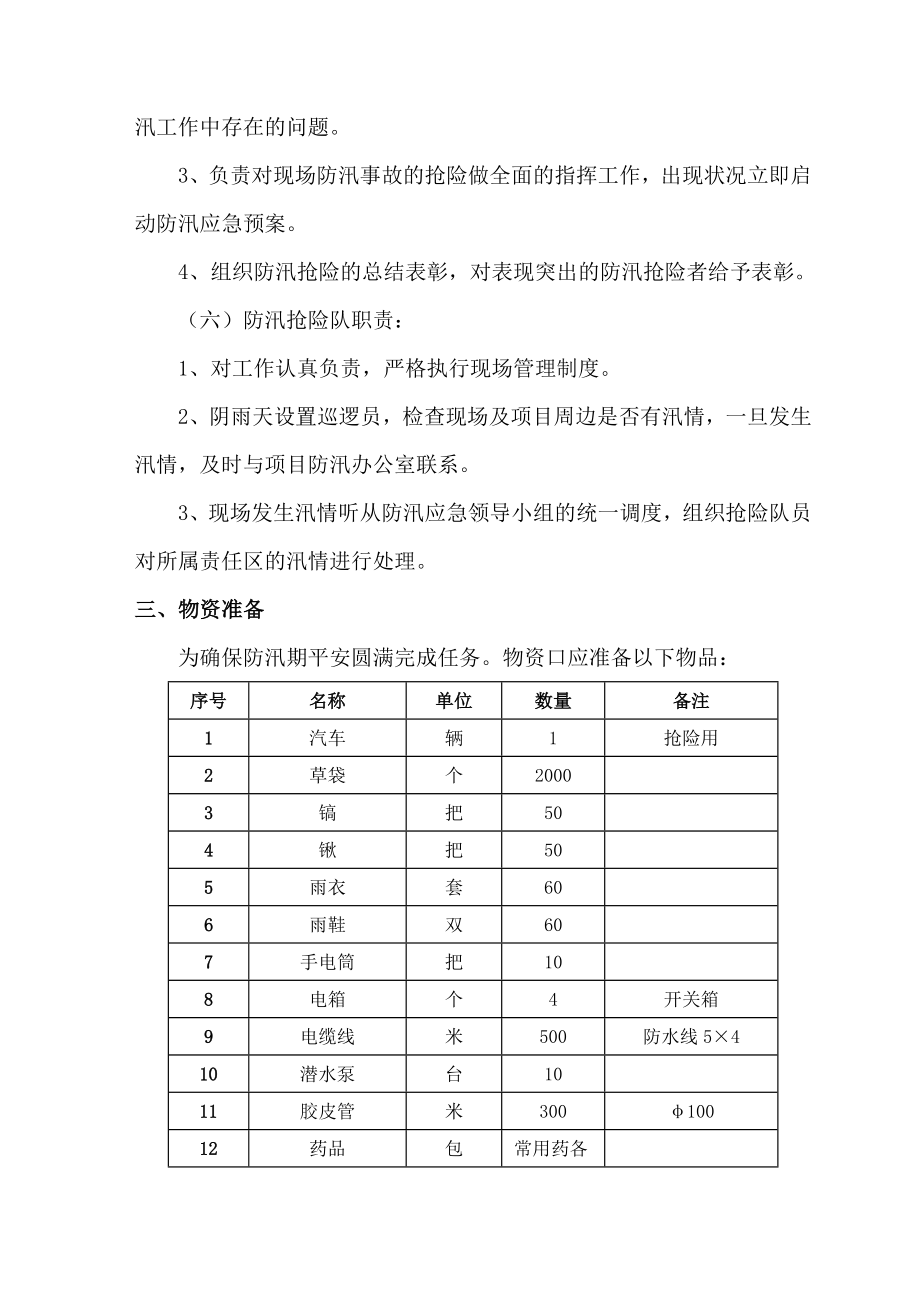 施工防洪防汛应急救援预案.doc_第3页