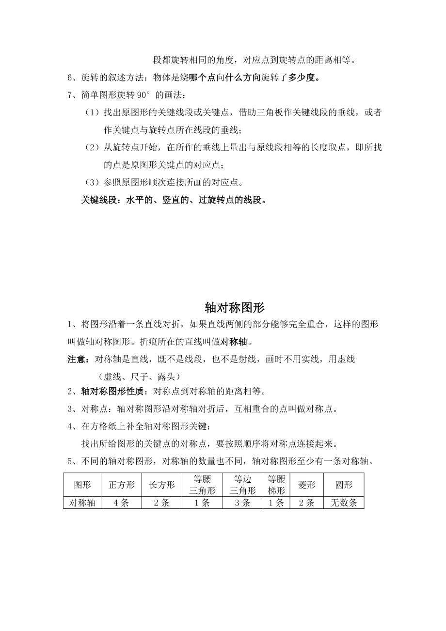 苏教版平移旋转轴对称知识点总结.doc_第2页