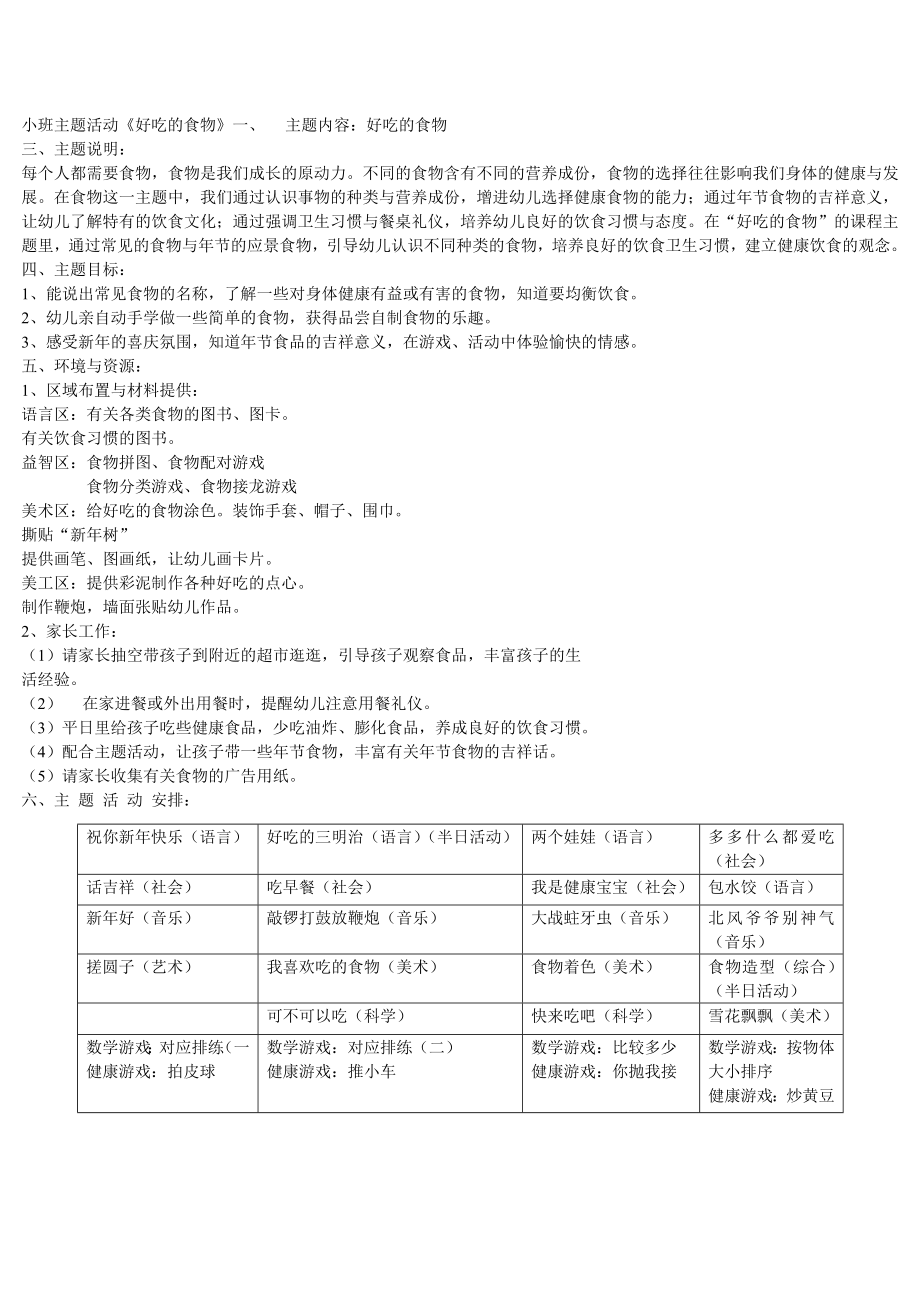 好吃的食物主题主题活动.doc_第3页