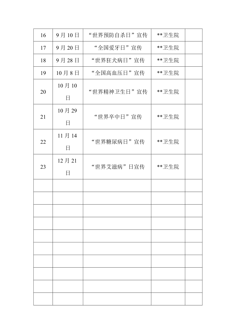 健康教育宣传咨询活动计划.doc_第2页