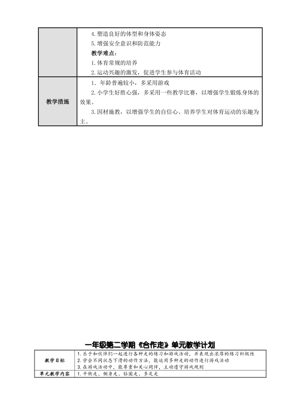 科学的预设 艺术的生成(黑龙江出版社)小学体育一级第二学期各单元教学计划.doc_第3页