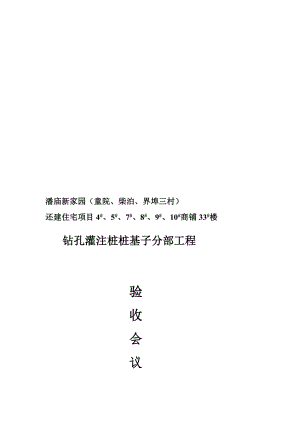 [最新]桩基础子分部验收会议纪要.doc