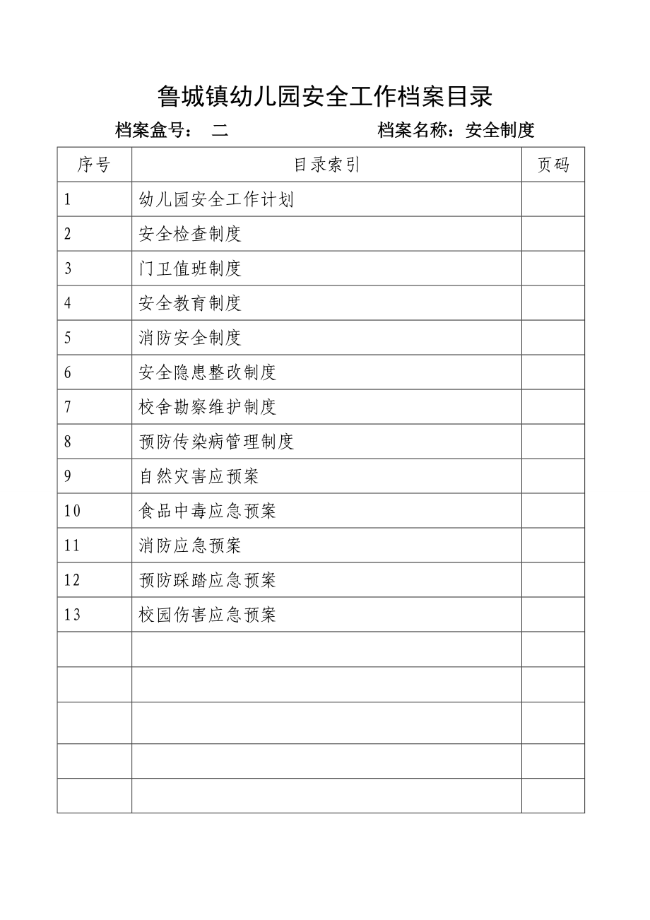 幼儿园档案目录1.doc_第2页