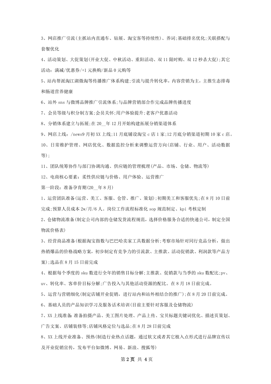 电子商务运营下半年工作计划范文.docx_第2页