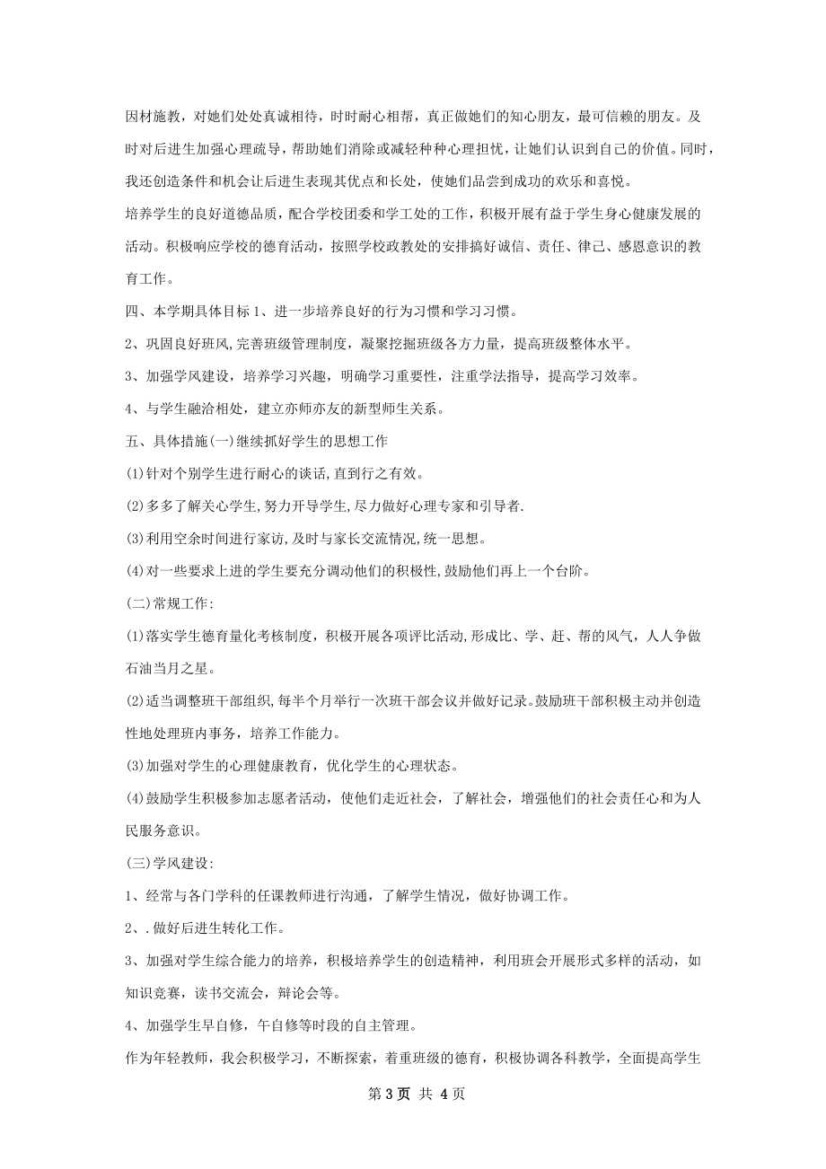 班主任个人德育工作计划.docx_第3页