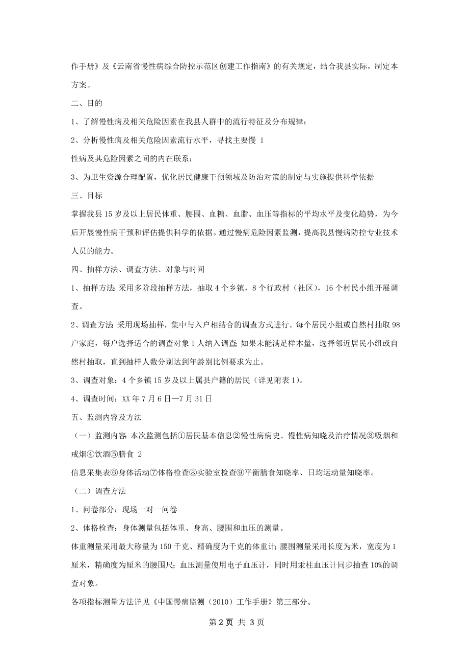 慢病及危险因素监测工作总结.docx_第2页