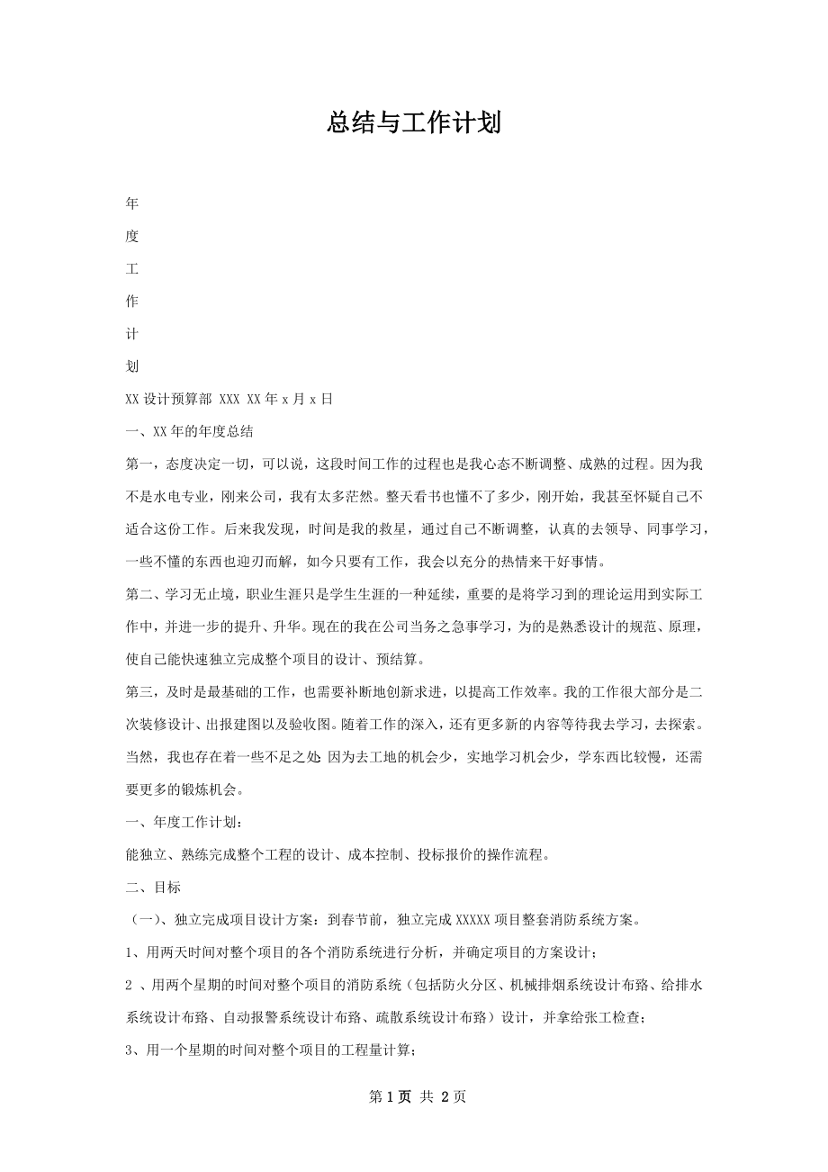 总结与工作计划.docx_第1页