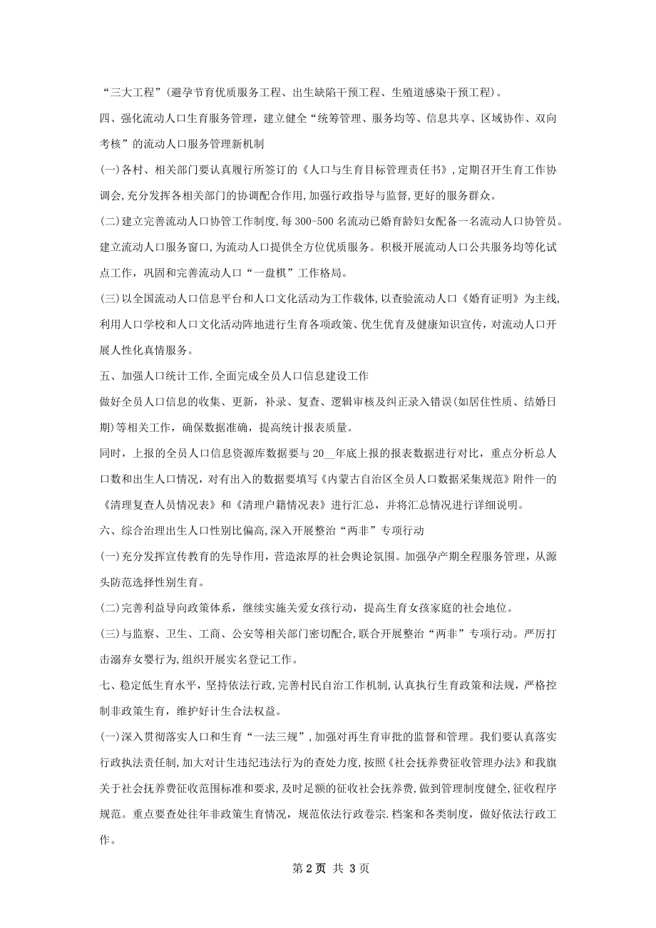 计生干部个人工作计划.docx_第2页