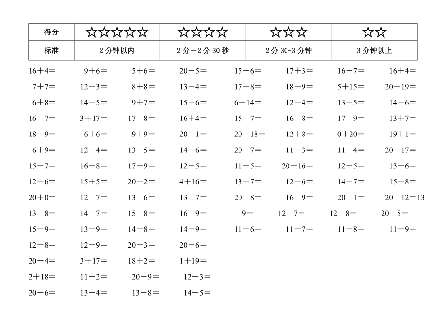 20以内进退位加减法练习.doc_第2页