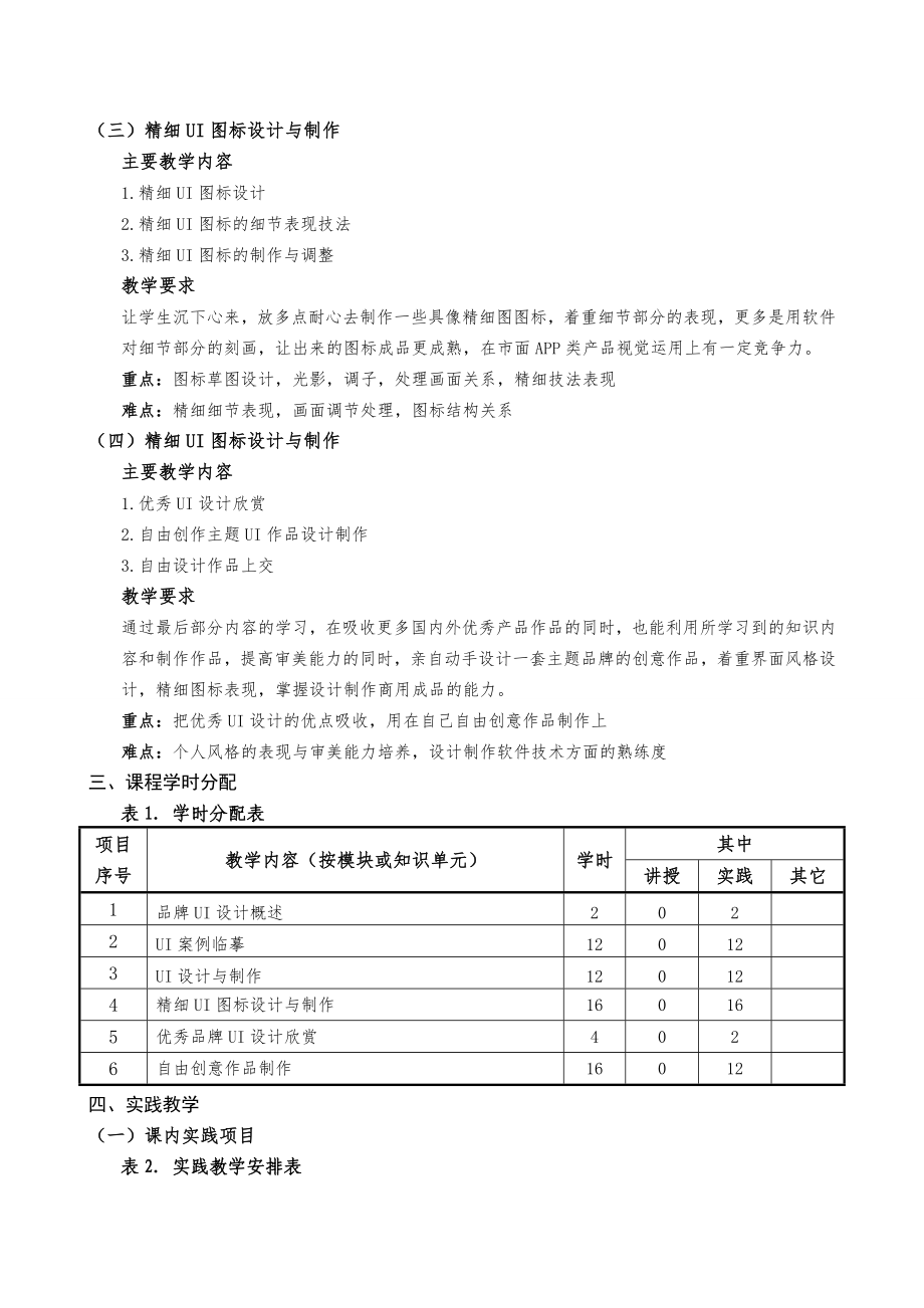 14 《ui设计》教学大纲.doc_第3页