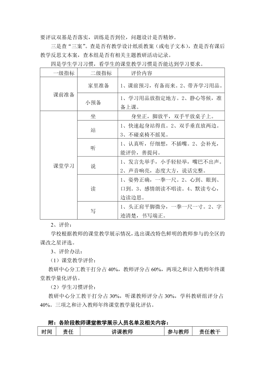 塔山第一实验小学“我的精彩课堂”展示活动实施方案.doc_第3页