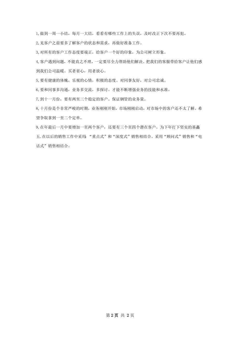 销售业务员下半年工作计划.docx_第2页