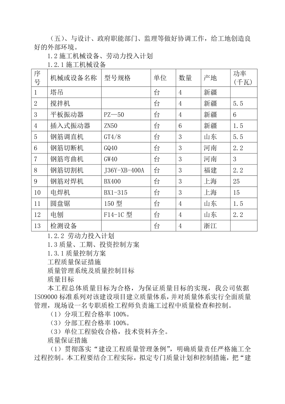 若羌县二号小区公共租赁房工程技术标.doc_第3页