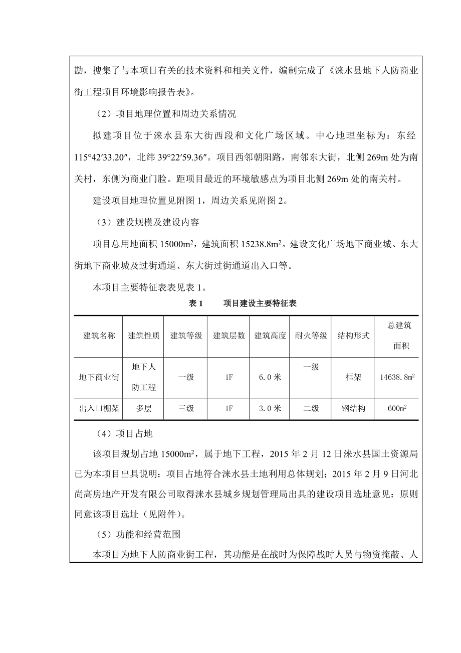 环境影响评价报告公示：尚高房地地下人防报告表环评报告.doc_第2页