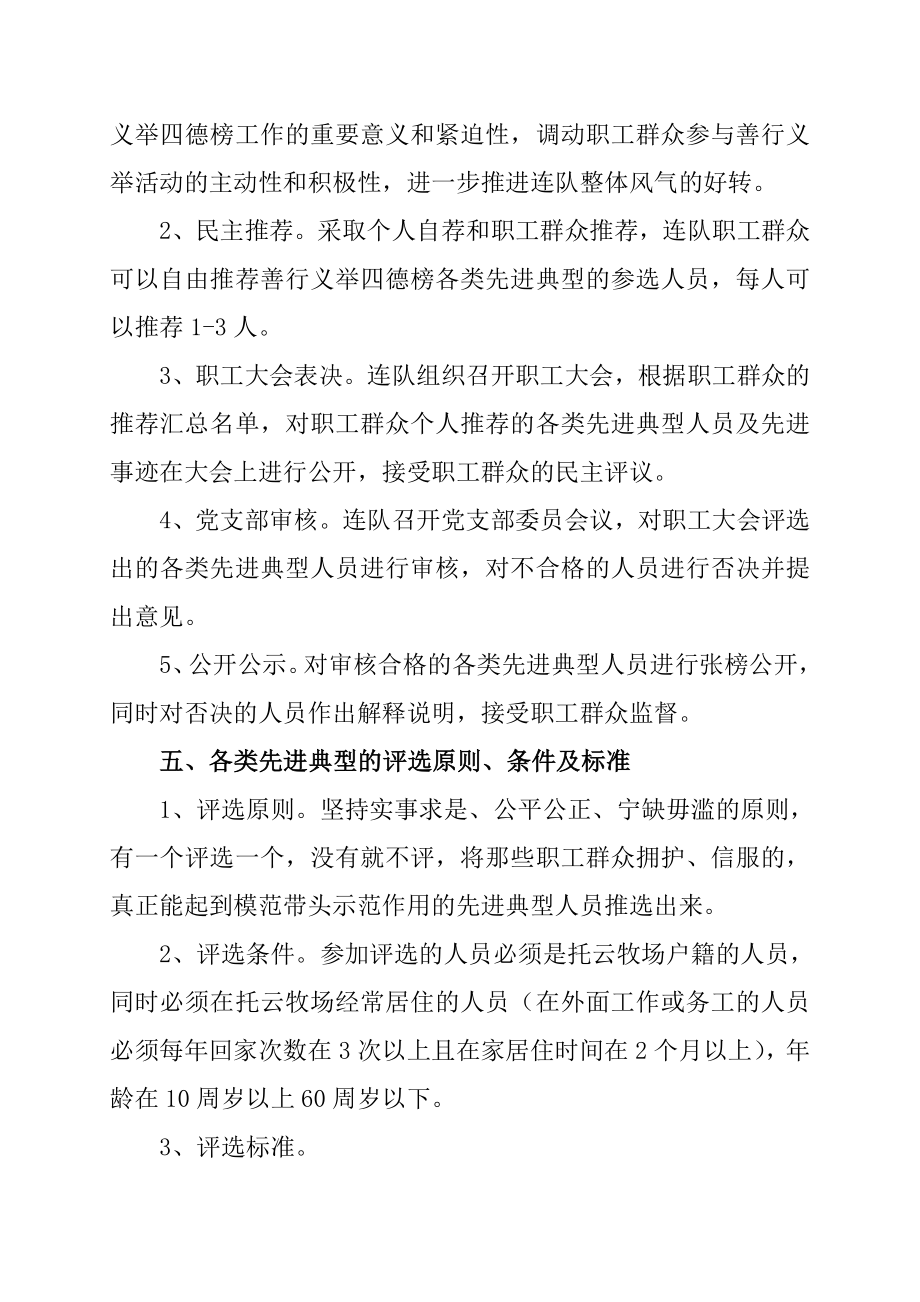 托云牧场二连关于设立善行义举四德榜工作实施方案.doc_第3页