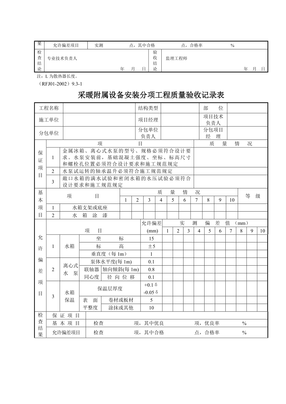 人防工程专用施工表格6采暖、通风与空调工程.doc_第3页