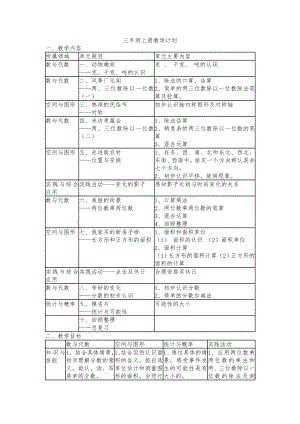 青岛版五四制小学数学三级上册教案　全册.doc