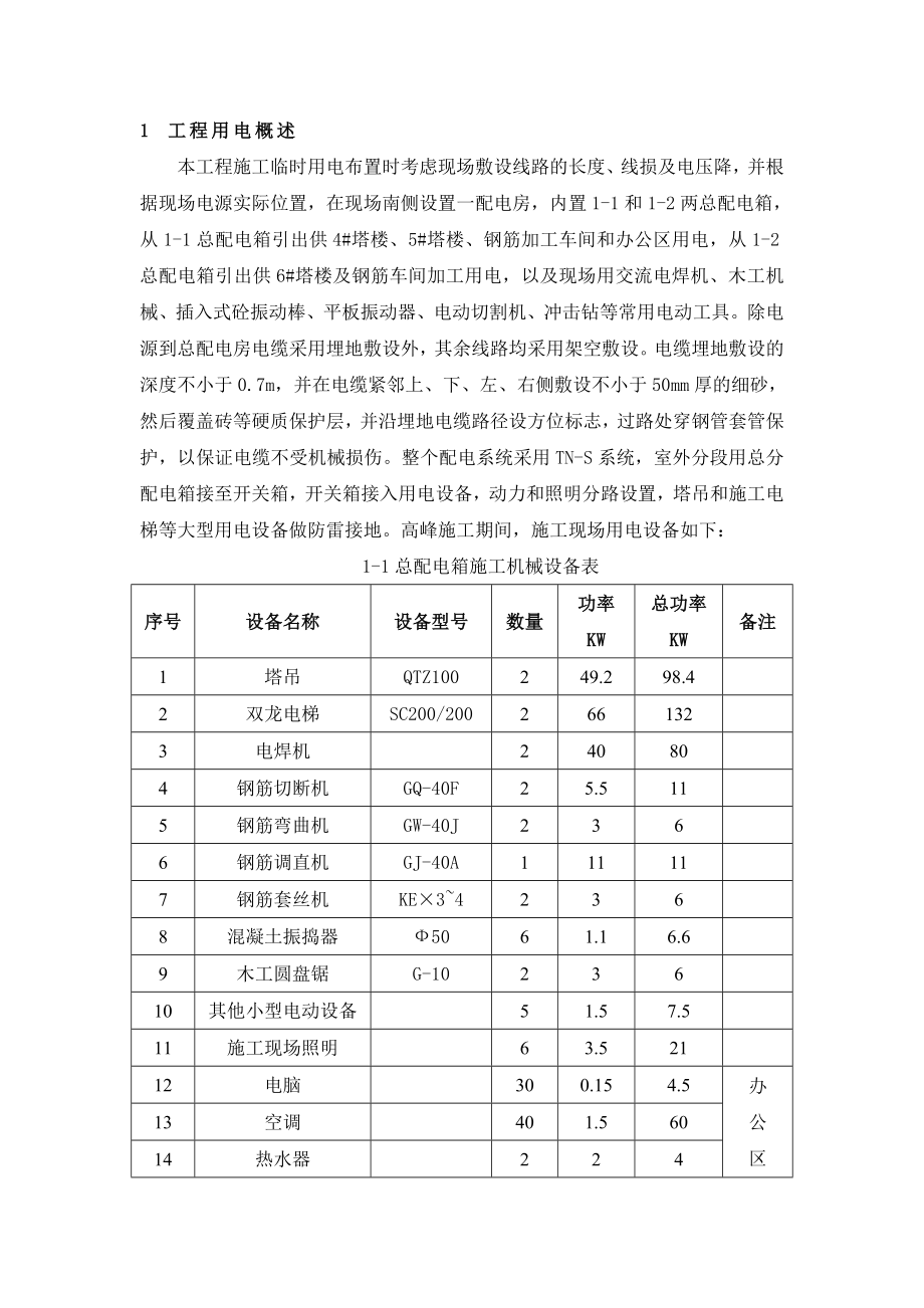 建筑工地临时用电施工方案.doc_第2页