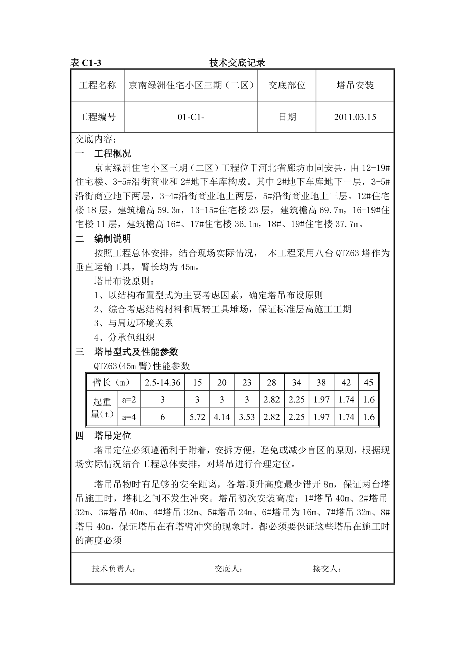 塔吊安装技术交底.doc_第1页