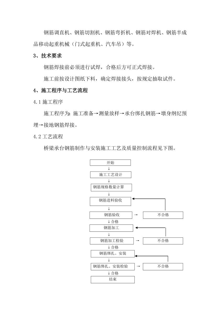 某铁路第二双线桥梁工程桥梁承台钢筋制作与安装作业指导书.doc_第2页