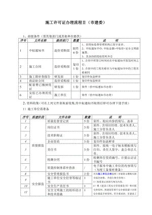 重庆市办理施工许可证流程(市建委） .doc