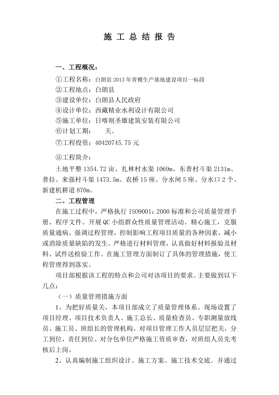 水渠施工总结报告.doc_第2页