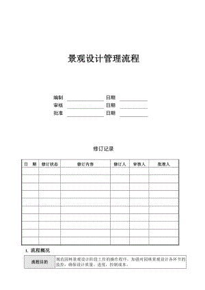 （房地产）景观设计管理流程.doc