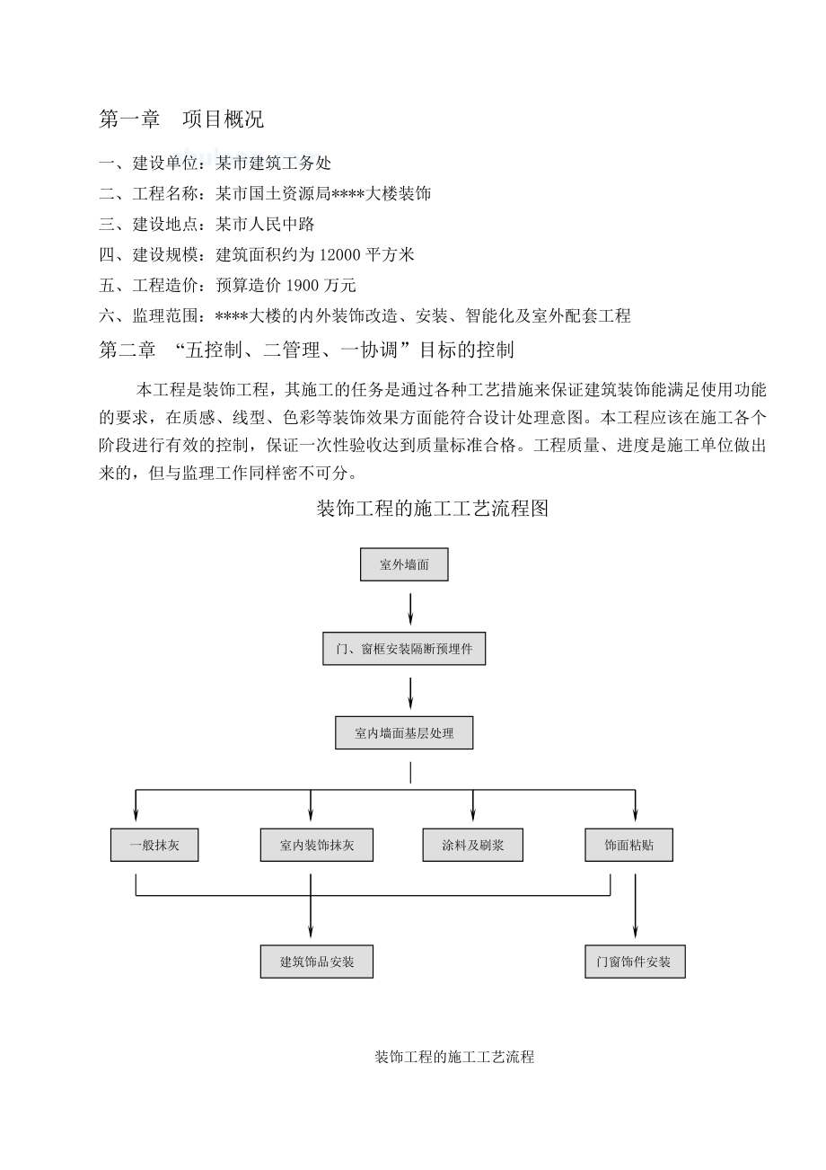 办公楼装饰工程监理大纲.doc_第2页