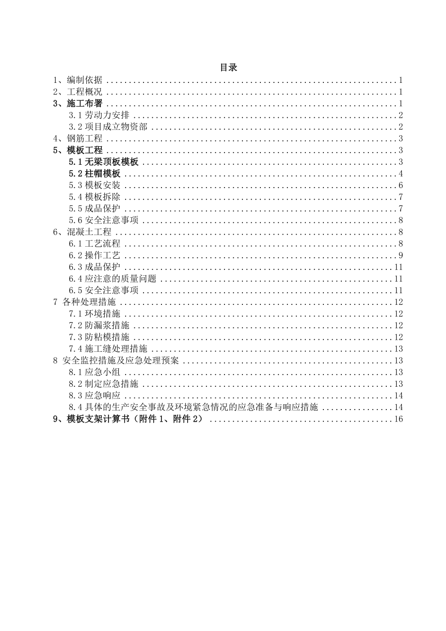 无梁楼板施工方案.doc_第2页