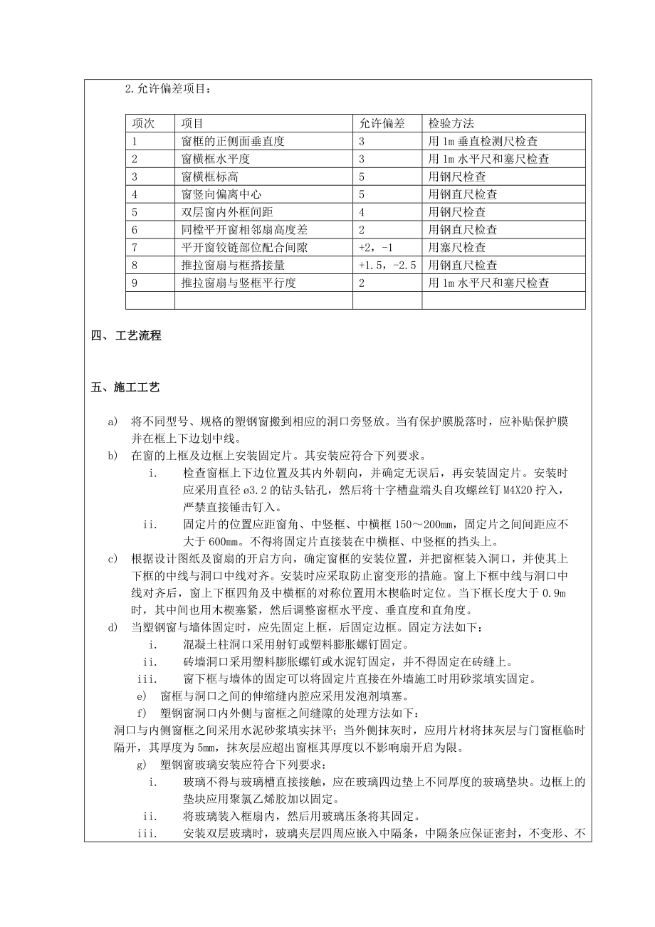 塑钢窗安装技术交底.doc_第2页