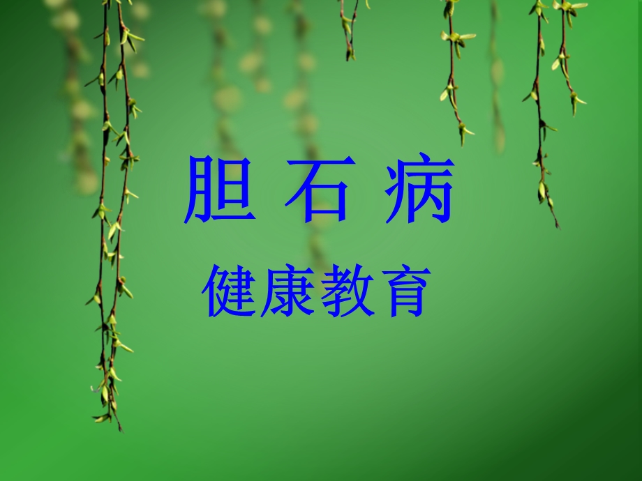 胆石症健康教育.ppt_第1页