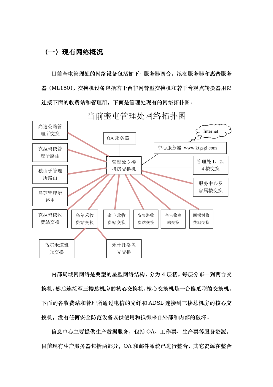 奎屯高等级公路管理局网络改造规划方案.doc_第3页