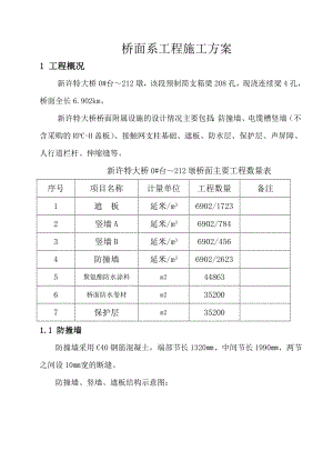 新许特大桥桥面系施工方案.doc