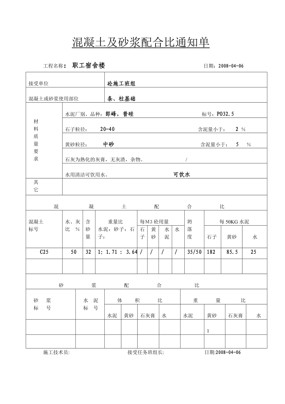 混凝土及砂浆配合比通知单.doc_第2页