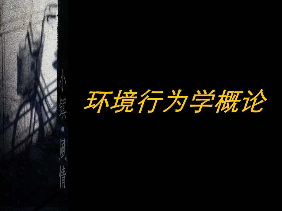 环境行为学概论ppt课件.ppt_第1页