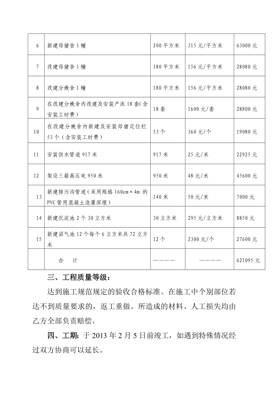 养猪场建筑施工合同(陶跃平).doc_第2页