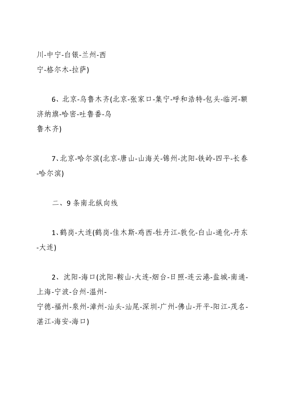 全国高速公路图具体线路说明如下.doc_第2页