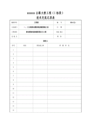 大桥移动模架现浇箱梁预应力工程技术交底.doc