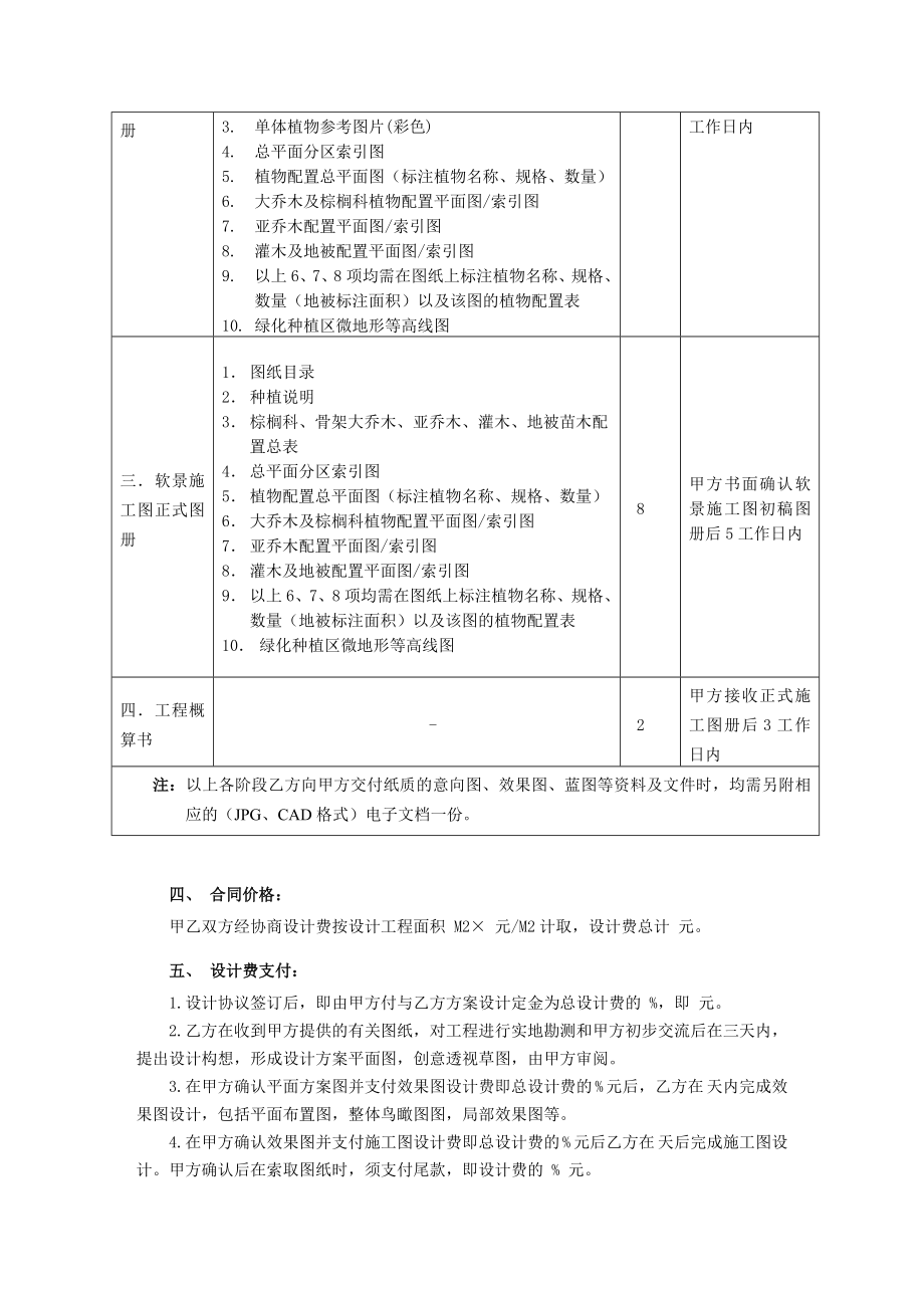 园林绿化景观工程设计合同.doc_第2页