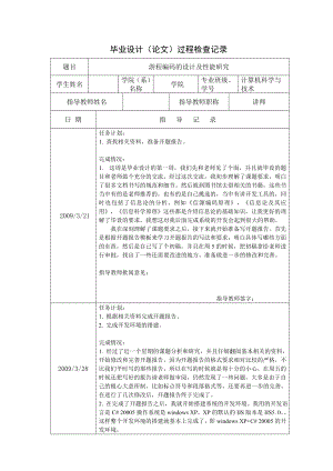 2895.G游程编码的设计及性能研究 过程检查记录.doc