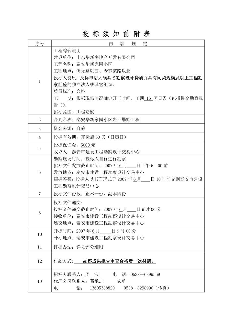 泰安华新家园小区岩土工程勘察招标文件.doc_第3页